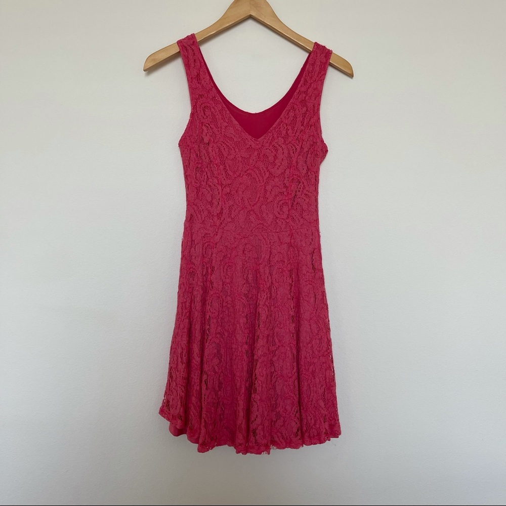 Pink Lace Dress
